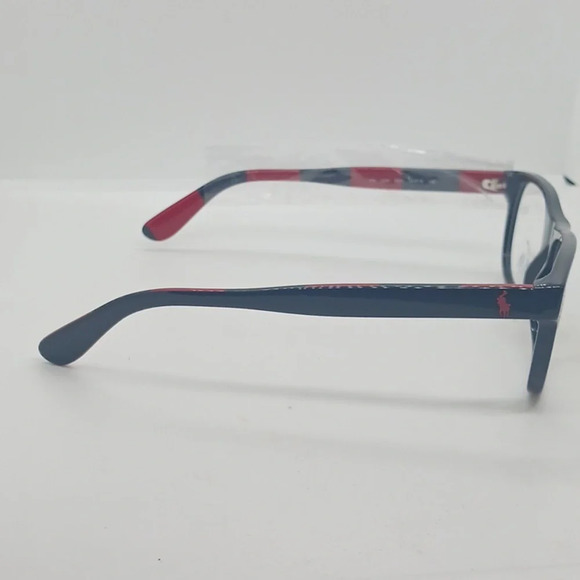 NWT RX-ABLE POLO RALPH LAUREN EYEGLASS FRAMES 2240 BLACK & RED - Picture 6 of 6
